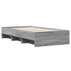 vidaXL Bettgestell Grau Sonoma 90x190 cm Holzwerkstoff