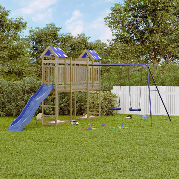 vidaXL Spielturm Impr&auml;gniertes Kiefernholz