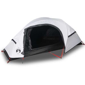 vidaXL Kuppel-Campingzelt 1 Person Wei&szlig; Verdunkelt Wasserdicht