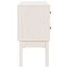 vidaXL Konsolenschrank Weiß 90x40x78 cm Massivholz Kiefer