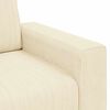 vidaXL Zweisitzer-Sofa Creme 160x77x82 cm Cordstoff