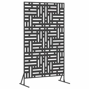 vidaXL Sichtschutz 100 x 50 x 180 cm Stahl Schwarz