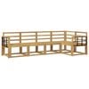 vidaXL Outdoor-Sofagarnitur 5 pcs Wei&szlig; Massivholz Akazie