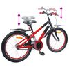 vidaXL Kinderfahrrad 18 Zoll f&uuml;r 5-7 Jahre alt Blau Schwarz