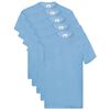 Fruit of the Loom Original T-Shirts 5 Stk. Hellblau XL Baumwolle