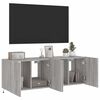 vidaXL TV-Wandschr&auml;nke mit LED-Leuchten 2 Stk. Grau Sonoma 60x35x41 cm