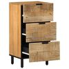 vidaXL Sideboard Braun 40x33x75 cm Massivholz Mango