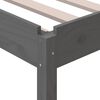 vidaXL Stapelbett Grau 75x190 cm Massivholz Kiefer