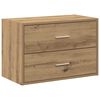 vidaXL Schrank mit 2 Schubladen Artisan-Eiche 60x31x40cm Holzwerkstoff