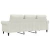 vidaXL 3-Sitzer-Sofa Creme 180 cm Samt