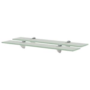vidaXL Schweberegale 2 Stk. Glas 60x10 cm 8 mm