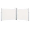 vidaXL Ausziehbare Seitenmarkise Creme 170 x 1000 cm