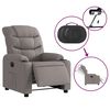 vidaXL Relaxsessel Elektrisch Taupe Stoff