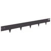 vidaXL Raseneinfassung 30 pcs 100 x 12 cm Stahl Schwarz