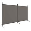 vidaXL 2-tlg. Paravent Anthrazit 348x180 cm Stoff