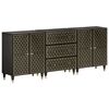 vidaXL Beistellschr&auml;nke 3 Stk. 60x33x75 cm Massivholz Mango