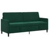 vidaXL Sofa mit Stauraum Dunkelgr&uuml;n 192 x 78 x 87 cm Polyester