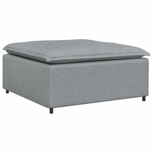 vidaXL Modulares Sofa-Fu&szlig;hocker-Modul Hellgrau 100 x 100 x 48 cm