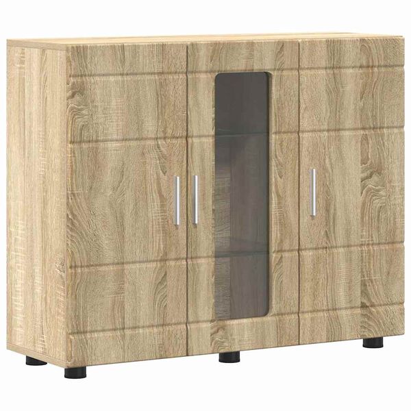 vidaXL Sideboard mit Tür Sonoma-Eiche 55,5 x 29 x 100 cm Holzwerkstoff