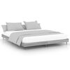 vidaXL Bettgestell ohne Matratze Grau Sonoma 160x200 cm Holzwerkstoff