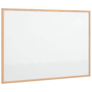 vidaXL Magnetisches Whiteboard mit Rahmen aus massivem Kiefernholz 80 x 55 cm