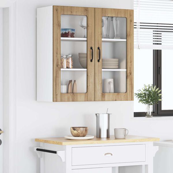 vidaXL K&uuml;chenschrank Artisan-Eiche 80 x 31 x 80 cm Holzwerkstoff