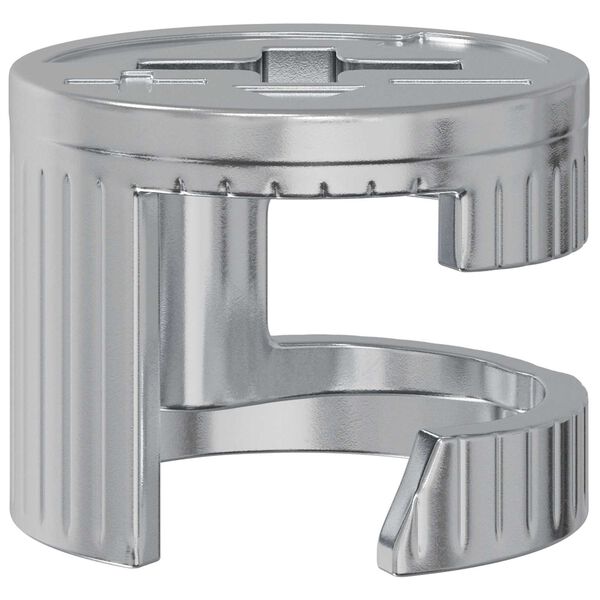 vidaXL Zapfenschloss-Muttern 2 pcs Silber 15 x 11,5 mm Stahl