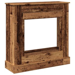 vidaXL Kaminumrandung Altholz-Optik 90x30x90 cm Holzwerkstoff