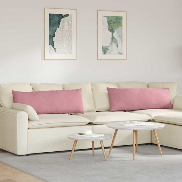 vidaXL Sofakissen 2 St&uuml;ck Rosa 120 x 40 cm Cordstoff