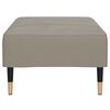 vidaXL Fu&szlig;hocker Hellgrau 78x56x32 cm Samt