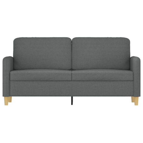vidaXL 2-Sitzer-Sofa Dunkelgrau 140 cm Stoff