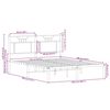 vidaXL Bettgestell ohne Matratze Braun Eiche 137x190 cm Holzwerkstoff