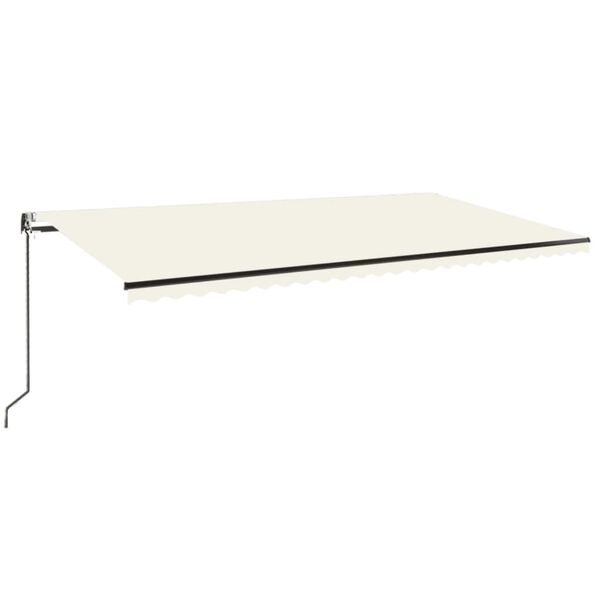 vidaXL Markise Automatisch Einziehbar 600x350 cm Creme