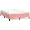 vidaXL Bettgestell Rosa 140x200 cm Samt