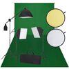 vidaXL Fotostudio-Set Schwarz und Gr&uuml;n
