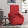 vidaXL Relaxsessel mit Aufstehhilfe Rot Kunstleder