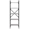 vidaXL B&uuml;cherregal 5 F&auml;cher Grau Sonoma 56x31,5x174 cm Holzwerkstoff