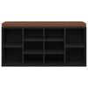 vidaXL Schuhbank Schwarz 103x30x48 cm Holzwerkstoff