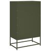vidaXL Highboard Olivgr&uuml;n 68,5x39x111,5 cm Kaltgewalzter Stahl