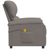 vidaXL Massagesessel Taupe Stoff