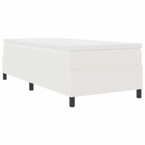 vidaXL Boxspringbett Creme und Wei&szlig; 80 x 200 cm Cordstoff