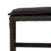 vidaXL 11-tlg. Garten-Essgruppe mit Kissen Schwarz Poly Rattan