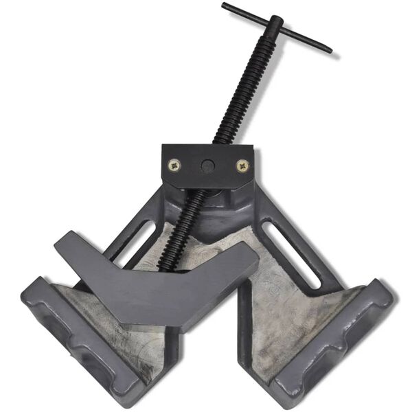 vidaXL Winkelschraubstock Handbetrieben 115 mm