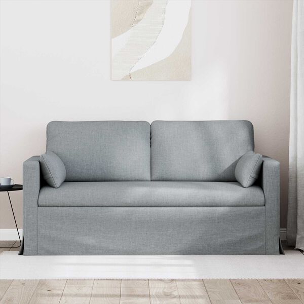 vidaXL Sofa Hellgrau Gesamtabmessungen: 158 x 78 x 80 cm (B x T x H)