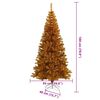 vidaXL Weihnachtsbaum mit 300 LEDs mit St&auml;nder Gold 180 cm PET