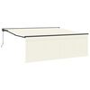 vidaXL Einziehbare Markise Creme 400 x 300 cm Polyester und Aluminium