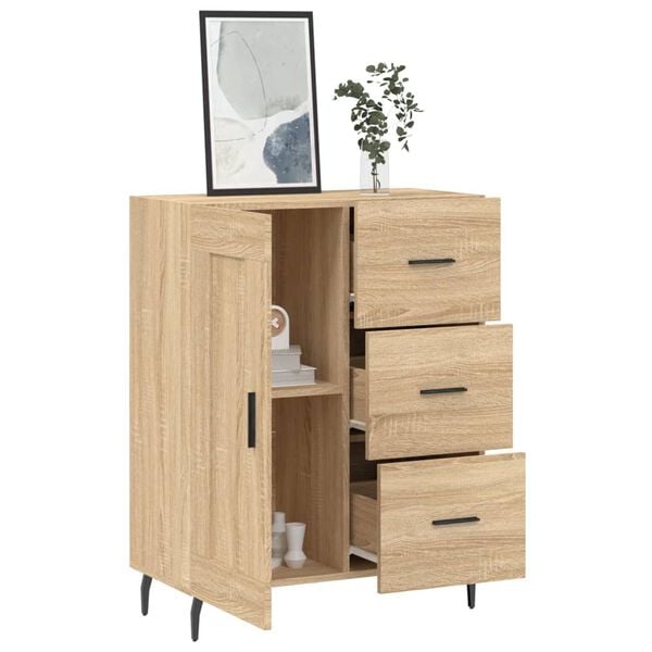 vidaXL Sideboard Sonoma-Eiche 69,5x34x90 cm Holzwerkstoff