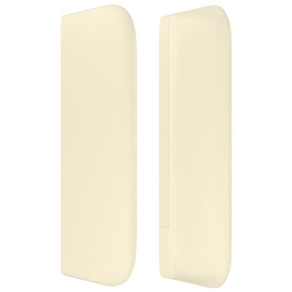 vidaXL Kopfteil mit Ohren Creme 183x16x78/88 cm Kunstleder