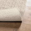 vidaXL Teppich ZIZUR Creme 80x250 cm Jute-Optik Indoor und Outdoor