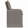 vidaXL Esszimmerst&uuml;hle 2 pcs Taupe 57 x 67 x 98 cm Stoff